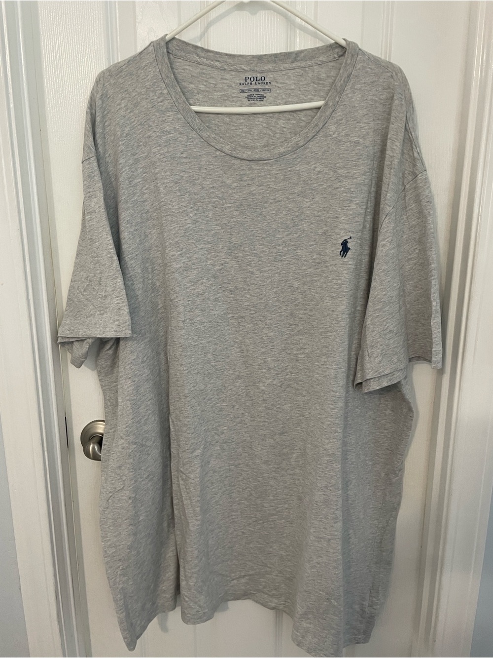 Polo by Ralph Lauren Light Gray Short Sleeve Crew Tee with Navy Pony